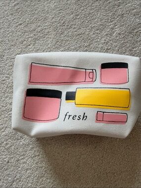 Fresh Pink & Yellow Cosmetic Pouch